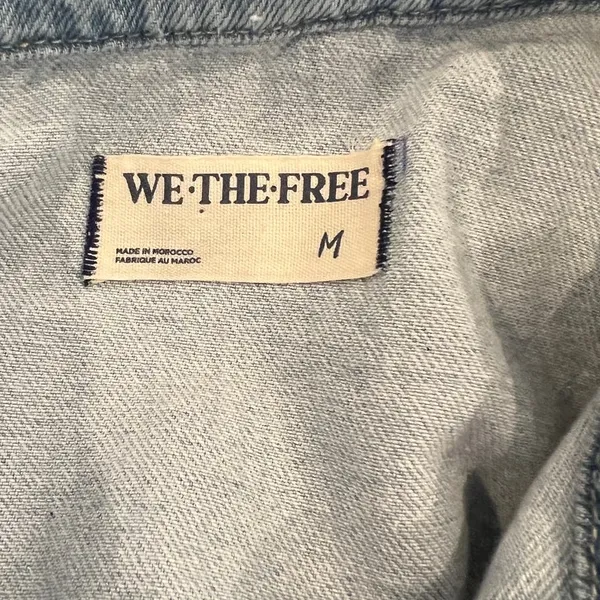 FREE PEOPLE We the Free Marci Denim Jumpsuit Size Medium - Image 7