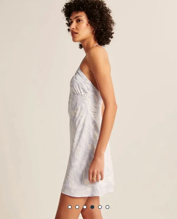 Abercrombie Halter Ruched Mini Dress - Image 3