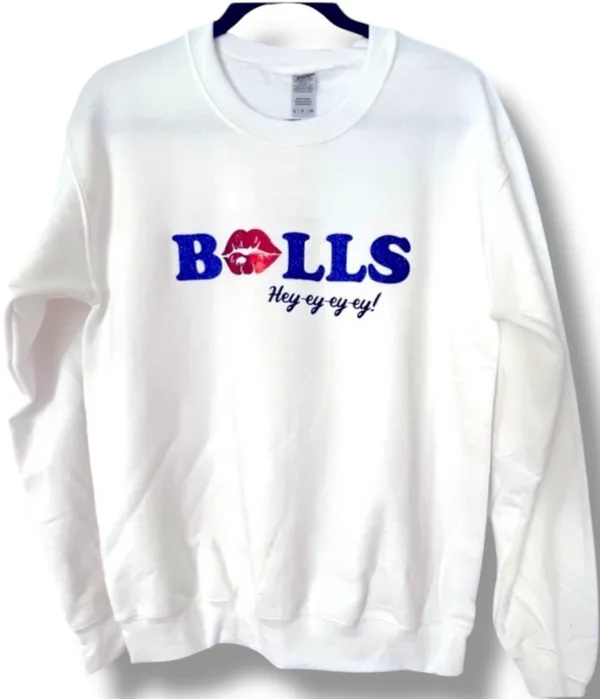 Buffalo Bills Sweatshirt White Size M - Image 2