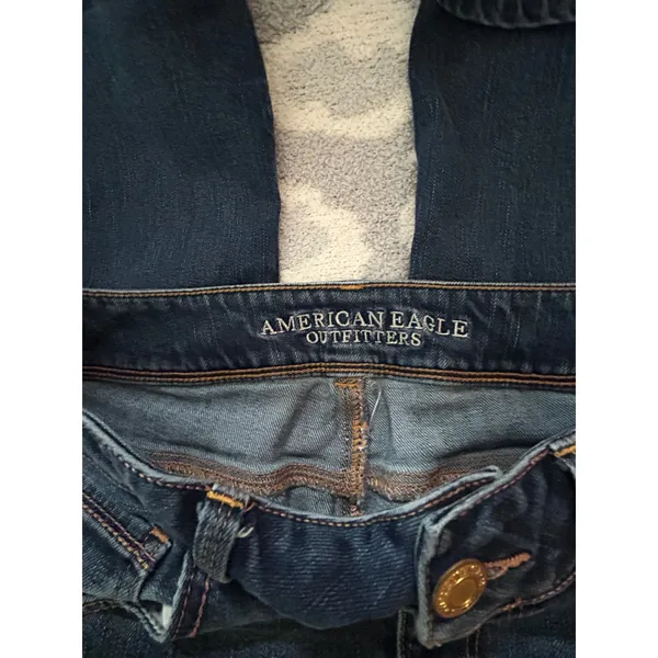 American Eagle Kick Boot Jeans Womens 12 Medium Wash Denim Bootcut‎ Stretch - Image 4