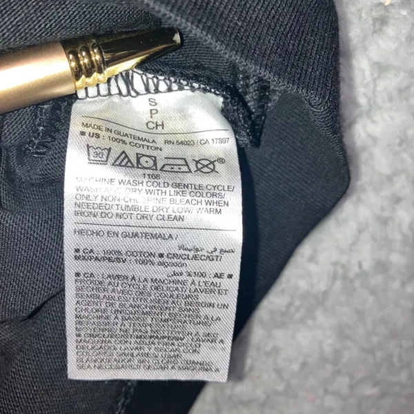 Old Navy Vintage‎ Tee T Shirt Women Small Crop Black Basic Oversized Baggy Loose - Image 7