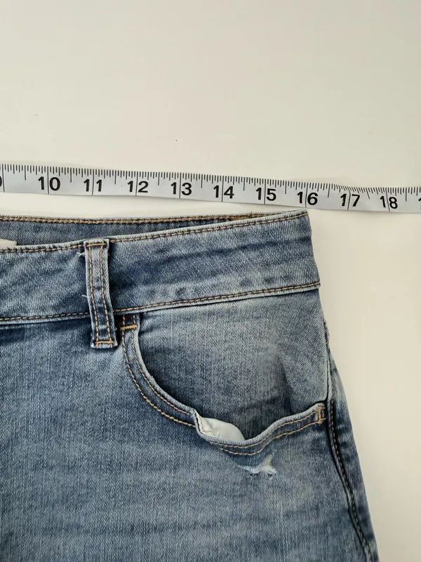 Maurices Kick Boot Ankle High Rise Jeans Medium Wash Ripped Western - Image 8