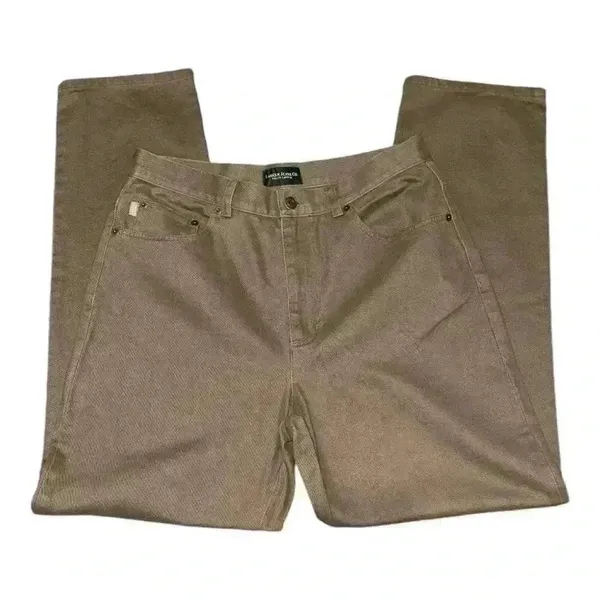 Lauren Ralph Lauren Womens Tan‎ Straight Jeans, Size 12 - Image 6