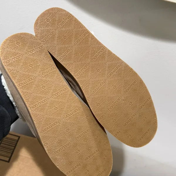 Hari Mari Tia Leather Slipper, Storm Size‎ 8 Tan - Image 9