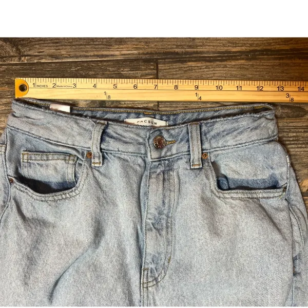PacSun 90s Boyfriend Jeans Light Wash Distressed Denim Size 27 Ripped Grunge Y2K - Image 7