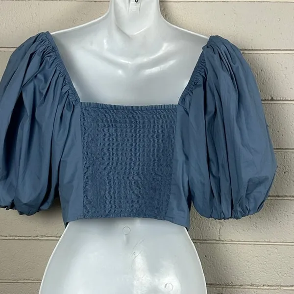 Abercrombie & Fitch Blue Top size S NWT - Image 8
