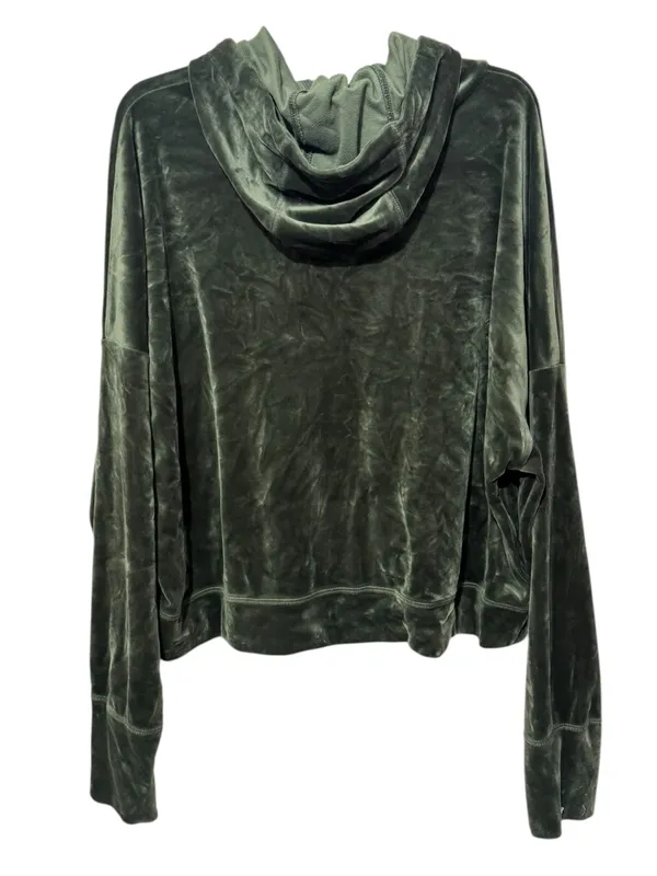 OFFLINE BY AERIE After Party Cowl Neck Velour Hoodie XXL 28” p2p Green $65 EUC - Image 7