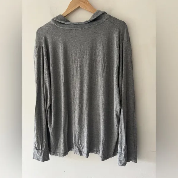 SKIMS Fits Everybody Super Soft Cozy Button Down Long Sleeve‎ Lounge Top - Image 3