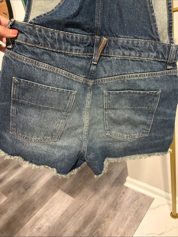Free People Sunkissed Short Overalls, Sz 4 NWT - Image 7