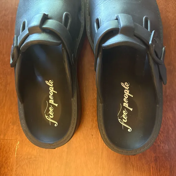 FREE PEOPLE Karlie Buckle Clog in Black Sz 9 ✨ - Image 5