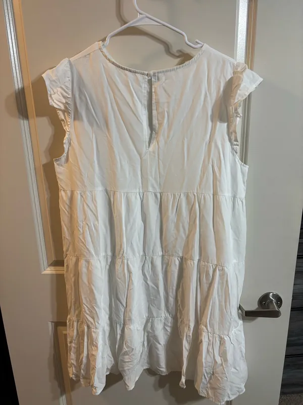 White ruffle dress Size XL - Image 2