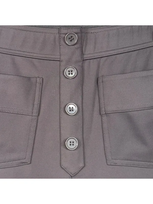 Halara Grey Button Front Wide Leg Pants Gray Size undefined - Image 5