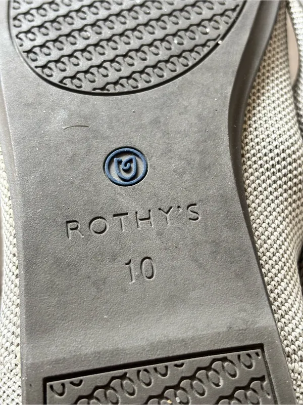 Rothy's Flax Birdseye The Flat Round Toe Women's Shoes 10 - Image 6
