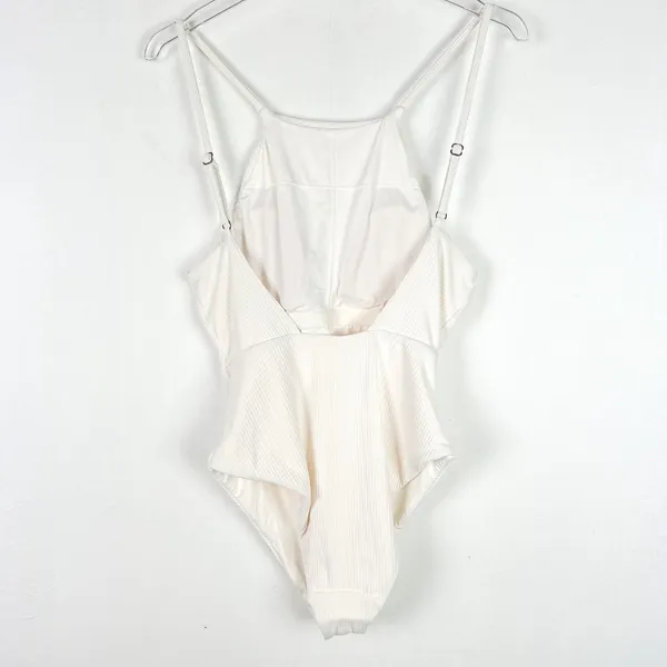 NWT Andie Swim The Asbury Rib One Piece Swimsuit Coconut Size Medium M $115 NEW - Image 9