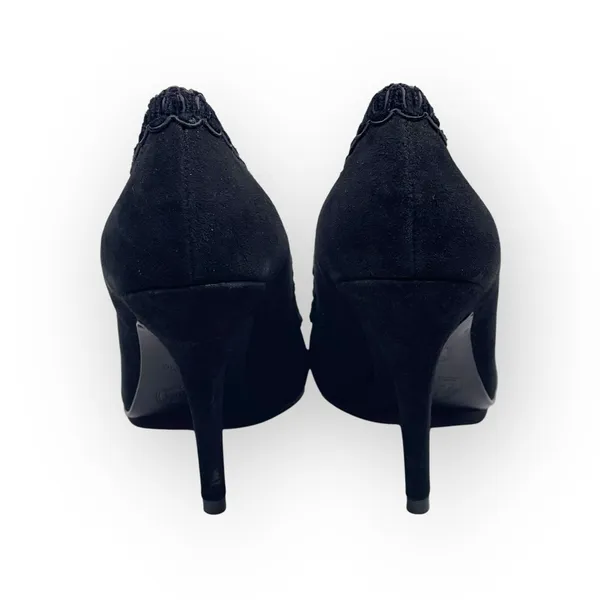 new Hale Bob ☀︎︎ Crystal Cut Out Embellished Pump Heel ☀︎︎ Black Suede ☀︎︎ 6.5M - Image 5
