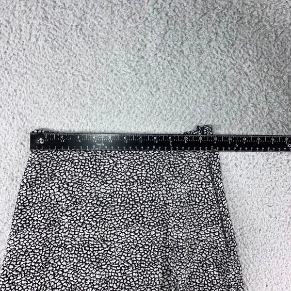 Motel Rocks Abstract Midi Skirt Women XS Pebble Print A-Line Monochrome Office Siren Classic - Image 5