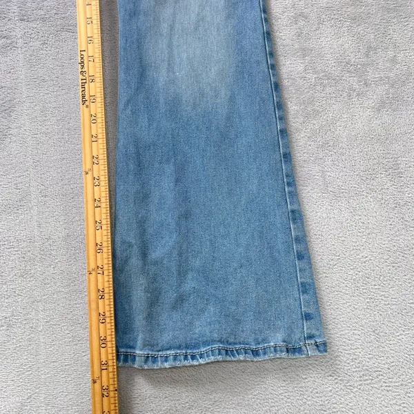 Wrangler Women's Flare Leg Jeans Blue Mid Rise‎ Bootcut Retro Y2K Size 30x32 - Image 6
