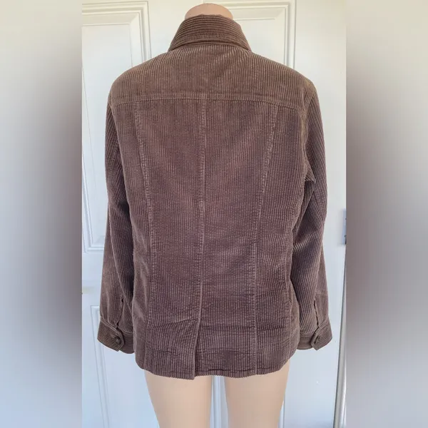 L.L. Bean Brown Corduroy Utility Jacket - Image 2
