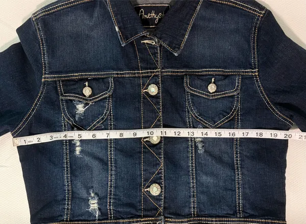 Amethyst Dark Denim Jean Jacket  - Image 5