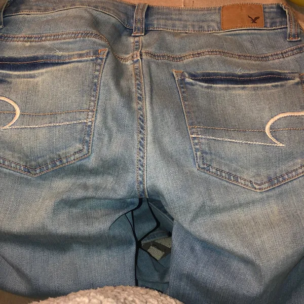 HP American Eagle light wash jeggings - Image 5