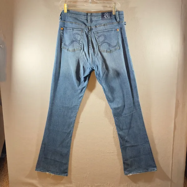 684 | Rock & Republic Kasandra Bootcut Jeans Womens 10 Distressed Light Wash‎ - Image 2