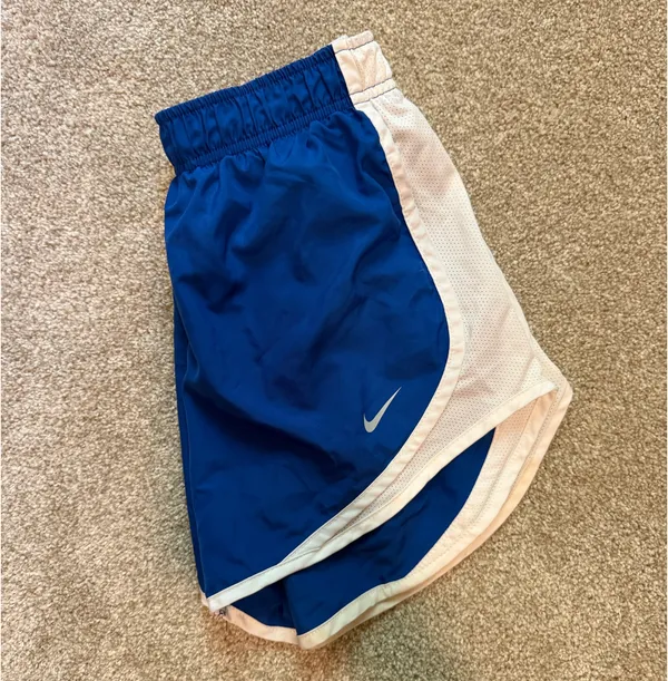 Nike Royal Blue/White Dri-Fit Running Shorts - Image 2