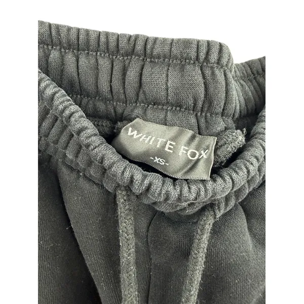 White Fox Boutique Lucky 13 Graphic Wide Leg Sweatpants Black Pink Size XS - Image 7