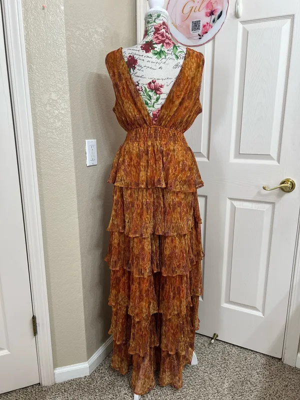 Flying Tomato Sleeveless Tiered Floral Maxi Dress - Image 4