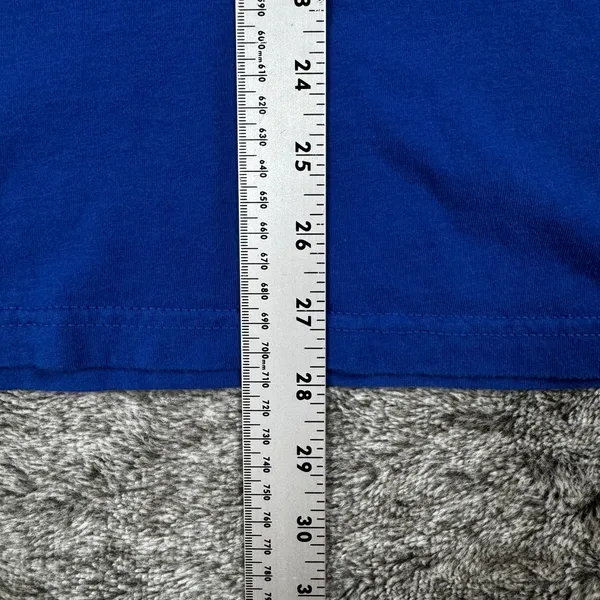 New York Giants Blue Majestic Tee Men's Medium - Image 4