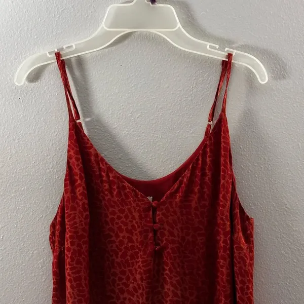 A New Day Women‎ Red/Orange Cami Top Blouse Size Small. - Image 2