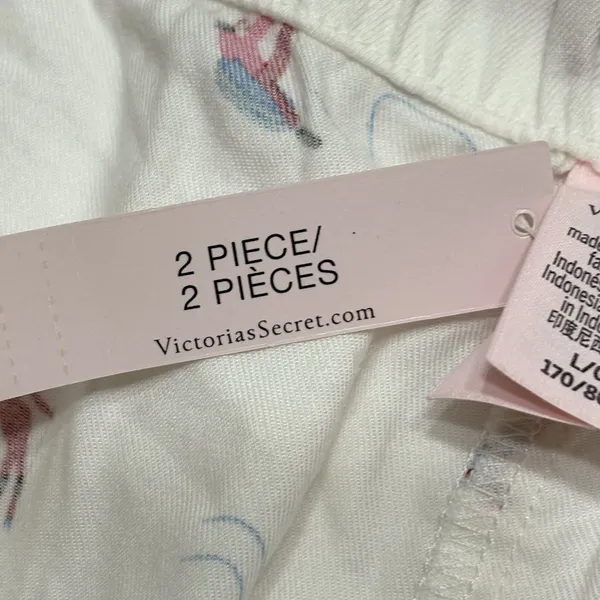 VICTORIA'S SECRET Short PJ SET Light Flannel Winter Wonderland Size Large NWT - Image 11