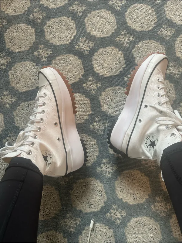 Converse Chick Taylor Run Star Hiking white high top canvas size 9 NWOT $110 - Image 5