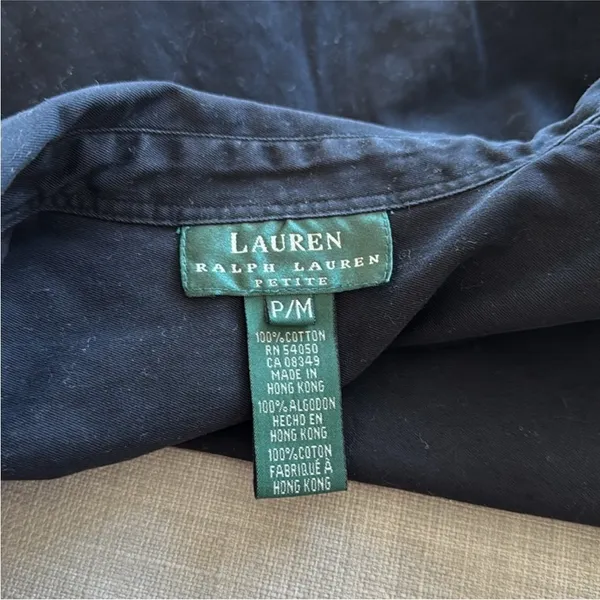 Lauren Ralph Lauren Black Classic Button Down Top - Image 11