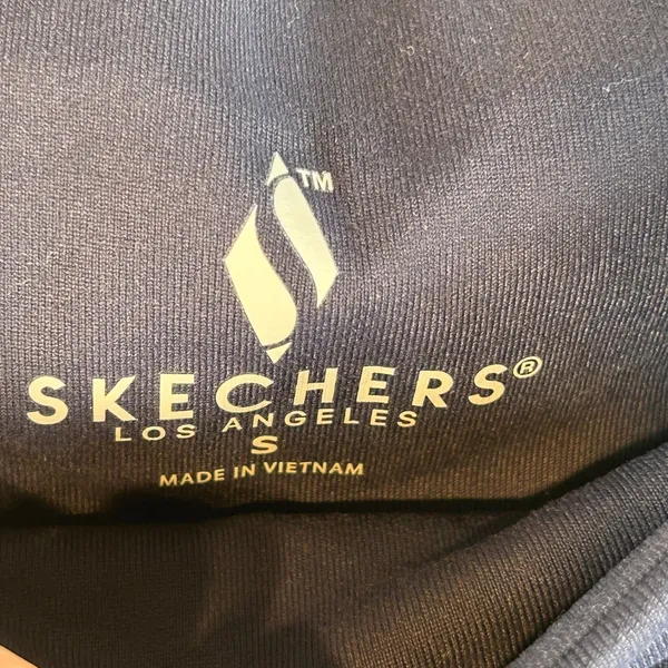 Skechers Los Angeles Womens‎ Navy Blue High Waisted Pocket Leggings Size S - Image 3