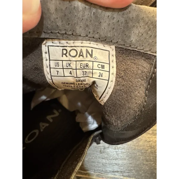 Roan by Bed Stu Womens Danni Leather Ankle Booties Size 7 Brown Leather - Image 7