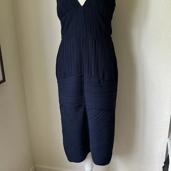 H&M Navy Blue Cocktail Dress Size 8 - Image 9