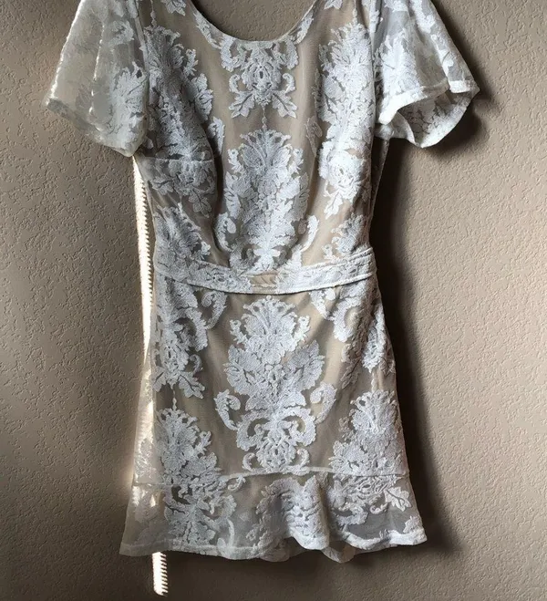 For Love and Lemons White Lace Dress - Image 2