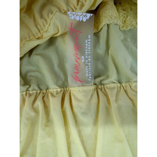 Free People Movement Way Home Shorts Butter Yellow Athletic Running Womens Small - Image 4