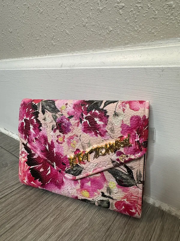 Betsey Johnson Floral Wallet Pink Girly Wallet - Image 2