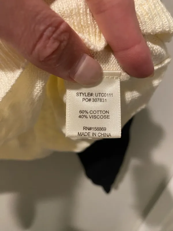 Prómesa Bases Loaded Colorblock Slub-Knit Henley Sweater Size Medium - Image 6