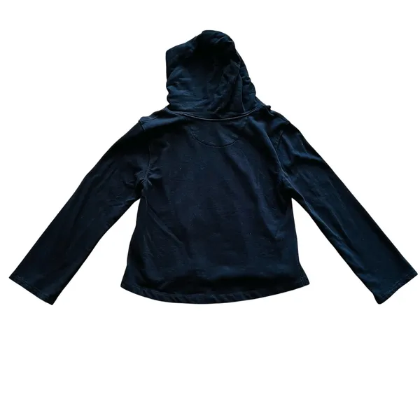 Anthropologie Super Nice Letters True Love Cropped Graphic Hoodie M Sweatshirt‎ - Image 7