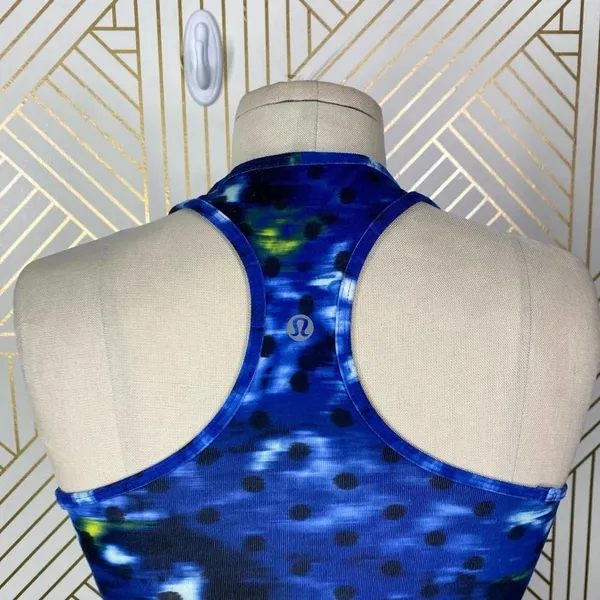 Lululemon‎ Cool Racerback Windy Blooms Print Blue Size 4 - Image 10