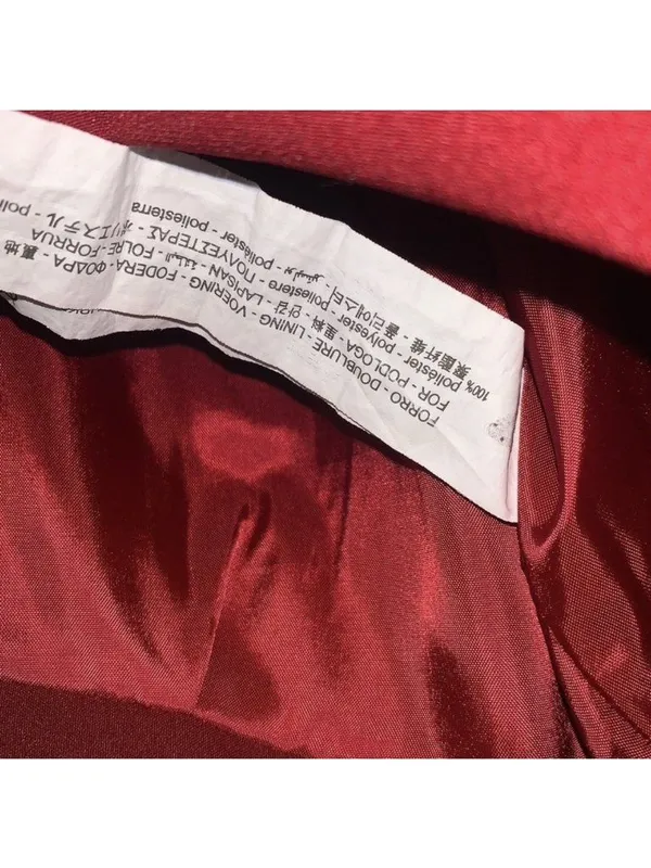 NEW Zara Red Ruffled Mini Skort Skirt High Waisted Tie Belt Shorts SMALL Womens - Image 9