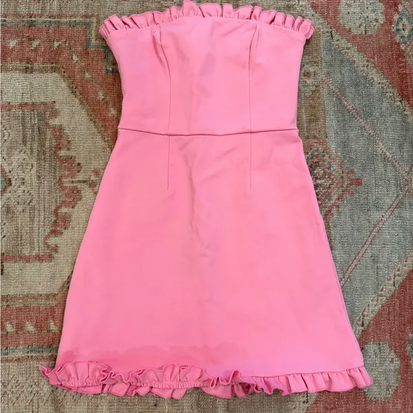 Lulus Little Lovely Light Pink Strapless Mini Dress - Image 3