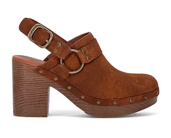Frye and Co. Iselle Womens Round Closed Toe Clogs Brown Size 9 - Image 2