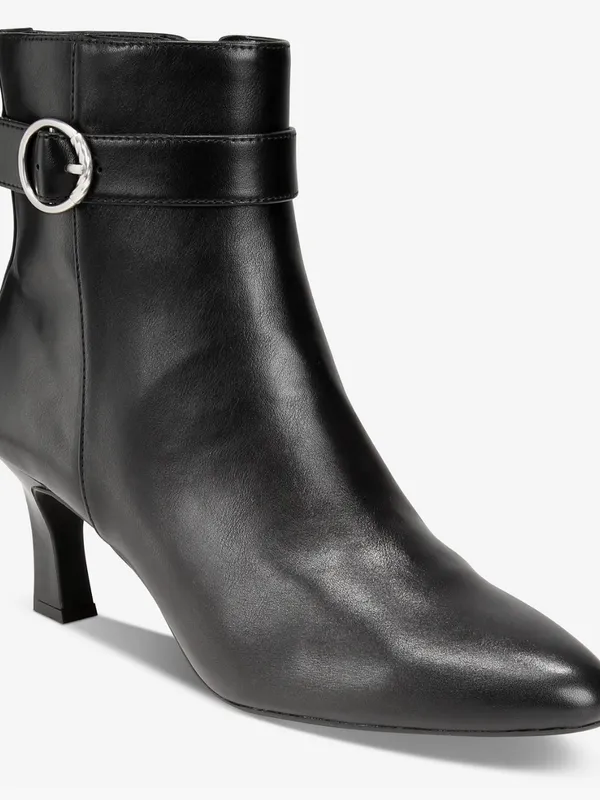 Style & Co Savvyyy Belt Booties Black Beauty heel dress boots SZ 7.5 - Image 5