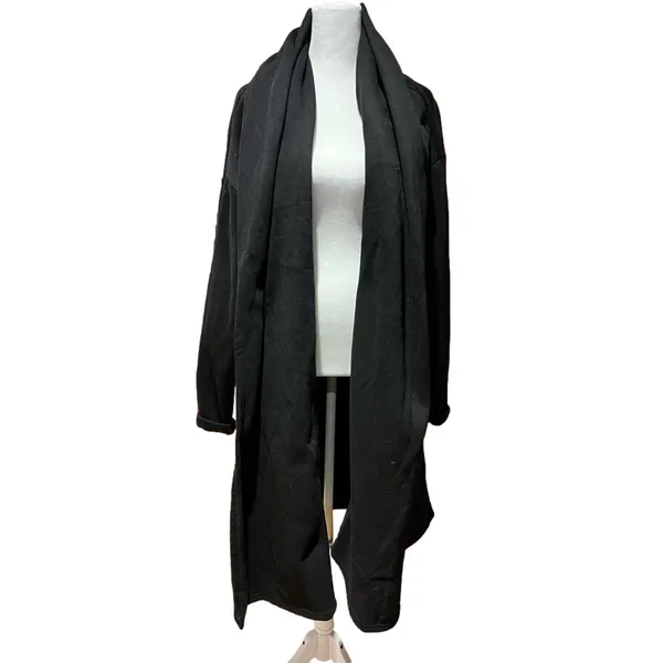 Priv Mila Maxi Coatigan in Black - Image 3
