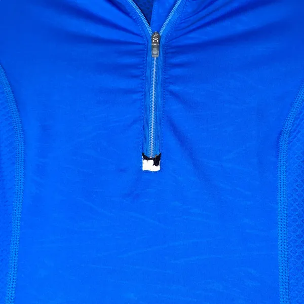 Athleta Candescent 1/2 Zip Pullover‎ Womens XXS Blue Mesh Running Athletic Top - Image 4