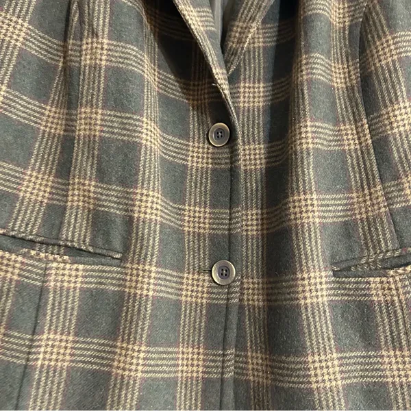 Vintage Talbots Wool Blend Plaid Blazer Jacket 22W Petite Preppy Academia Work - Image 4