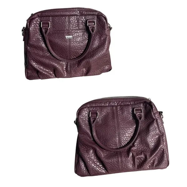 THIRTY ONE Jewell Plum Handbag Vegan Leather Handles Shoulder Strap NEW - Image 9